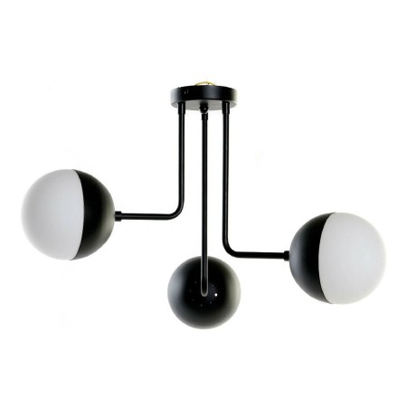 Suspension DKD Home Decor Blanc Noir Métal Verre 220 V 50 W (61 x 58 x 46 cm)