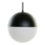 Suspension DKD Home Decor Blanc Noir Métal Verre 220 V 50 W (30 x 30 x 60 cm)