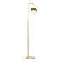 Lampadaire DKD Home Decor Blanc Métal Verre Doré (28 x 35 x 165 cm)