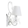 Suspension DKD Home Decor Blanc Transparent Polyester Acrylique Métal 220 V 25W (32 x 21 x 42 cm)