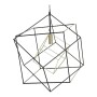 Suspension DKD Home Decor Noir Métal 25W 220 V Doré (52 x 52 x 53 cm)