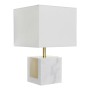 Lampe de bureau DKD Home Decor Blanc Polyester Marbre Doré (26 x 26 x 43 cm)