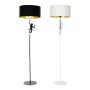 Lampadaire DKD Home Decor Blanc Noir Polyester Métal Résine Doré Singe (2 pcs) (44 x 44 x 166 cm)