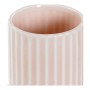 Support pour brosses à dents DKD Home Decor Rose Grès (7.2 x 7.2 x 11.5 cm)