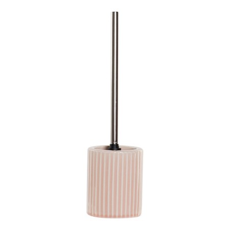 Brosse de salle de wc DKD Home Decor Rose Acier Grès Polypropylène (PP) (11 x 40.5 x 11 cm)