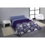 Parure de couette Hosteline LIBRE Bleu Lit 1 persone 3 Pièces