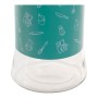 Boîte DKD Home Decor Acier inoxydable Verre Menthe 1100 ml (11 x 11 x 18 cm)