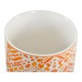 Boîte DKD Home Decor Orange Bambou Porcelaine (2 pcs) (9.8 x 9.8 x 10 cm)