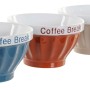 Bol DKD Home Decor Grès Vintage (380 ml) (4 pcs) (13 x 13 x 7.5 cm)