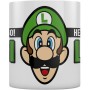 Taza Mug Super Mario Here We Go! Luigi Blanco Verde 315 ml