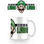 Tasse mug Super Mario Here We Go! Luigi Blanc Vert 315 ml
