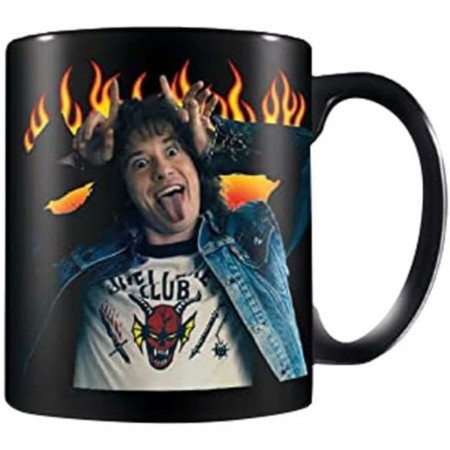 Tasse mug Stranger Things HELLFIRE CLUB & EDDIE Noir 315 ml