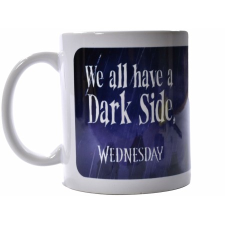 Tasse mug Wednesday Dark Side Blanc 315 ml