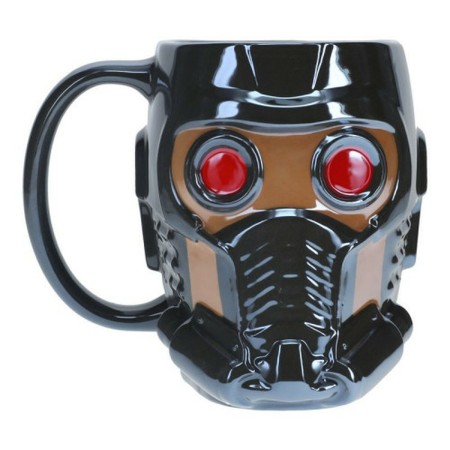 Taza Mug Guardians Of The Galaxy Star-Lord Negro Cerámica 3D 550 ml