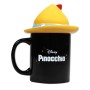 Taza Mug Pinocchio MUGSDC04 Negro 400 ml Con Tapa