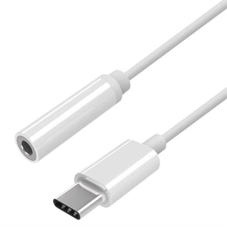 Adaptateur USB-C vers Jack 3.5 mm Aisens A109-0384 Blanc 15 cm (1 Unité)