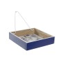 Porte-serviettes DKD Home Decor Métal Blanc Blue marine Bois MDF (2 pcs)