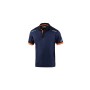 Polo à manches courtes homme Sparco TW Bleu Orange Bleu foncé