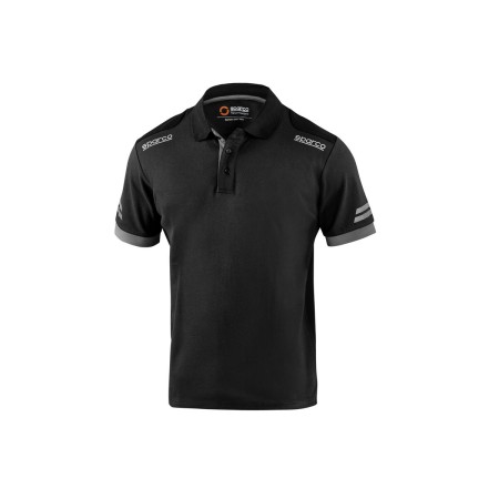 Polo de Manga Corta Hombre Sparco Koma Tools 02415nrgs Negro Gris