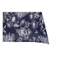 Nappe et serviettes de table DKD Home Decor Coton Blanc Blue marine (150 x 150 x 0.5 cm) (2 pcs)