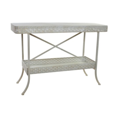 Console DKD Home Decor Métal Blanc (124 x 38 x 85 cm)