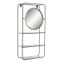 Etagère de salle de bains DKD Home Decor Verre Noir Métal (32 x 12 x 65 cm)