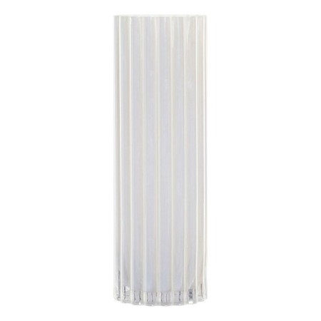 Vase DKD Home Decor Blanc Verre (10 x 10 x 30 cm)