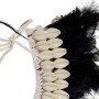Figurine Décorative DKD Home Decor Plume Coquillages (27 x 6 x 38 cm)