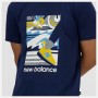 Camiseta de Manga Corta Hombre New Balance Sport Essentials Triathlon Azul