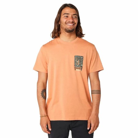 Camiseta de Manga Corta Hombre Rip Curl Desti Animals Naranja