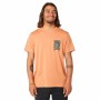 Camiseta de Manga Corta Hombre Rip Curl Desti Animals Naranja