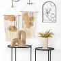 Décoration Suspendue DKD Home Decor Ocre Métal Polyester (2 pcs) (36 x 54 x 54 cm)
