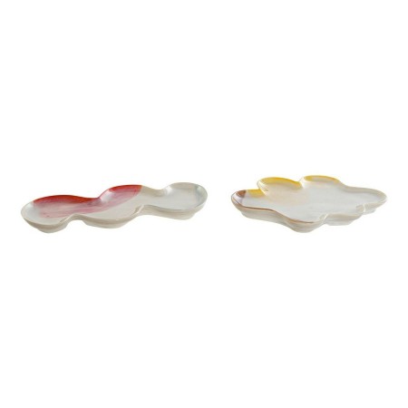 Vide-poches DKD Home Decor Céramique (2 pcs) (17 x 12 x 2 cm)