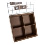 Boîte pour infusions DKD Home Decor Life is Good Métal Bois MDF (16 x 16 x 9 cm)