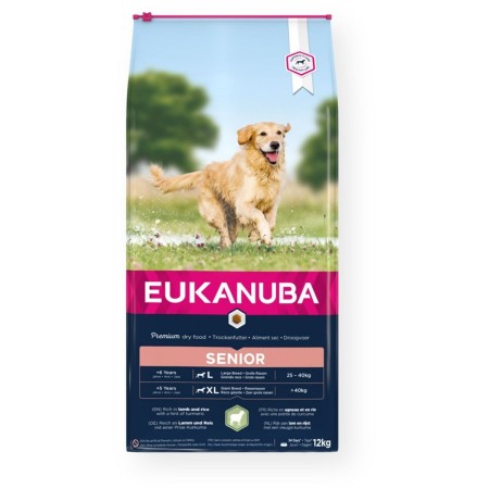 Nourriture Eukanuba Senior Large&Giant Lamb with rice Agneau 12 kg