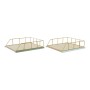 Plateau DKD Home Decor Polypropylène (PP) Bois MDF (2 pcs)