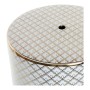 Table d'appoint DKD Home Decor Blanc Porcelaine Doré (33 x 33 x 42 cm)