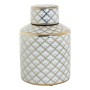 Vase DKD Home Decor Blanc Porcelaine Glam (14 x 14 x 21.5 cm)