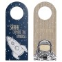 Décoration Suspendue DKD Home Decor Bois MDF (2 pcs) (8.5 x 1 x 22 cm)