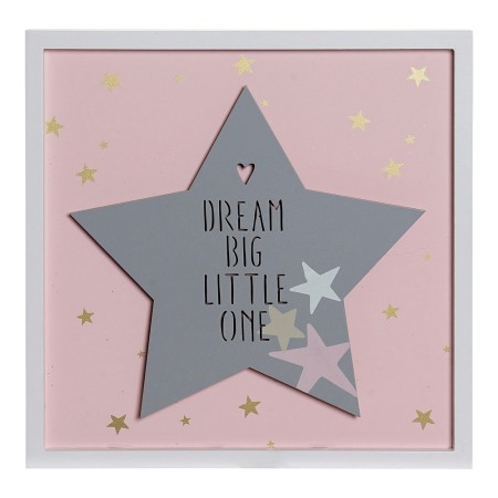 Figurine Décorative DKD Home Decor Étoile LED Bois MDF (30 x 3 x 30 cm)