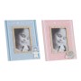 Cadre photo DKD Home Decor Astro Monkey Bleu ciel Rose clair Bois MDF (19 x 2 x 24 cm)