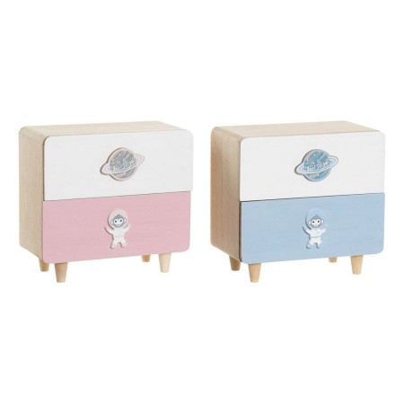 Caisson à Tiroirs DKD Home Decor ‎ Bois MDF (2 pcs) (20 x 10 x 19 cm)