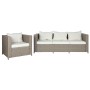 Canapé de jardin Home ESPRIT rotin synthétique 200 x 80 x 68 cm