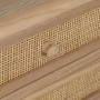 Mesita de Noche SAMIR Natural Madera de Paulonia 40 x 30 x 66 cm