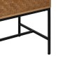 Table de Nuit MARIGNI Noir Naturel Fer Bois de frêne Bois MDF 51,5 x 40 x 55,5 cm
