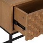 Table de Nuit MARIGNI Noir Naturel Fer Bois de frêne Bois MDF 51,5 x 40 x 55,5 cm