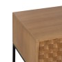 Table de Nuit MARIGNI Noir Naturel Fer Bois de frêne Bois MDF 51,5 x 40 x 55,5 cm