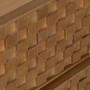 Table de Nuit MARIGNI Noir Naturel Fer Bois de frêne Bois MDF 51,5 x 42 x 56,5 cm