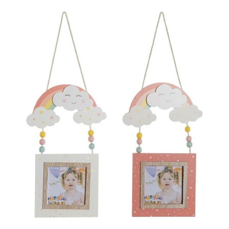 Cadre photo DKD Home Decor Arc-en-ciel