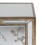 Table de Nuit CHLOE Doré Miroir Verre Bois MDF 49 x 40 x 60 cm